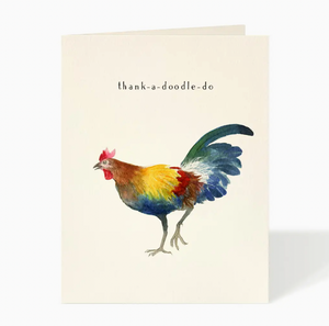 italian rooster thank you card - FD1