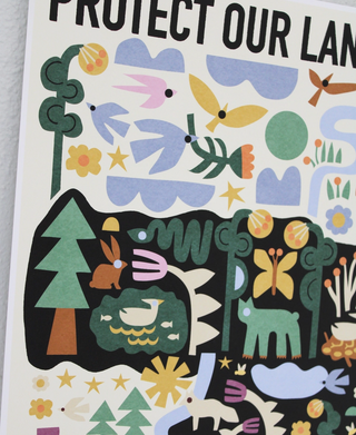 Protect Our Lands Print - 8x10