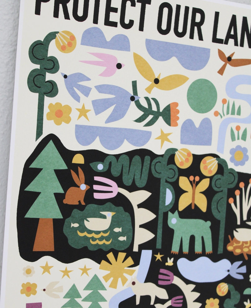 Protect Our Lands Print - 8x10