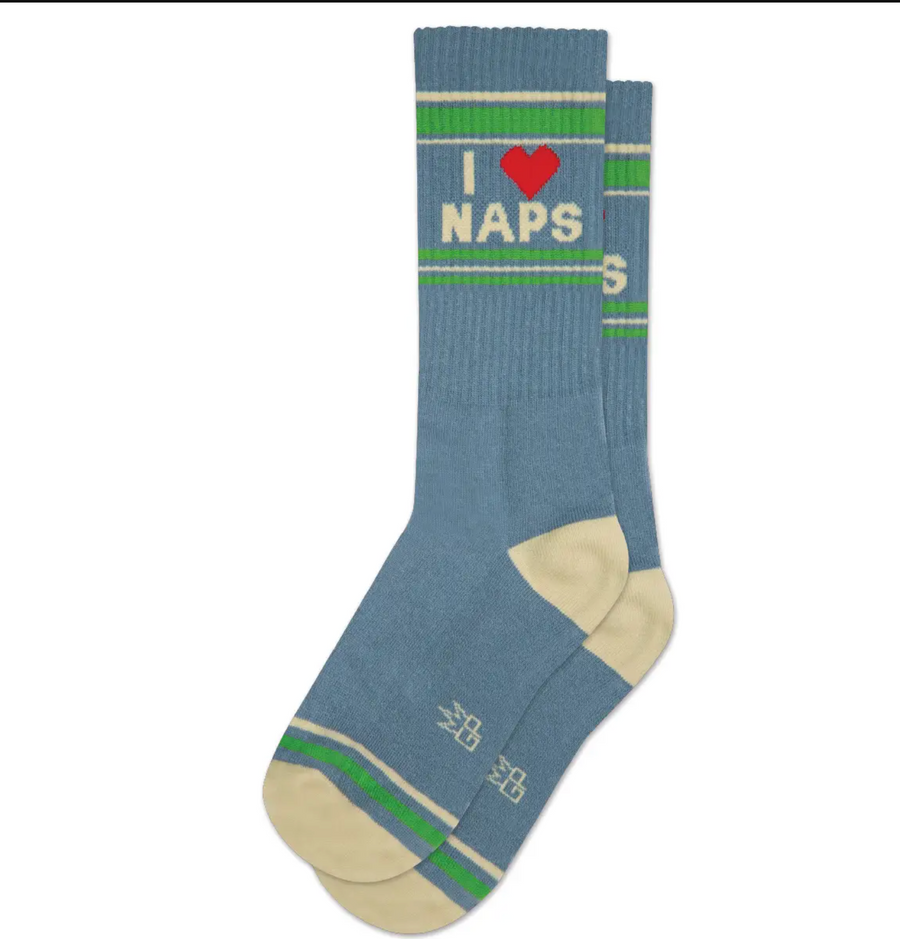 I &lt;3 Naps Gym Sock