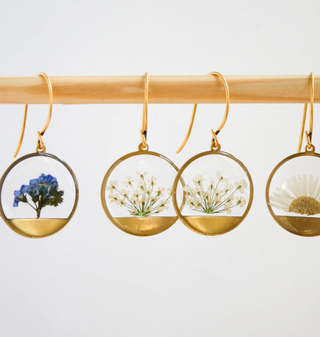 Horizon Earrings - Queen Anne's Lace
