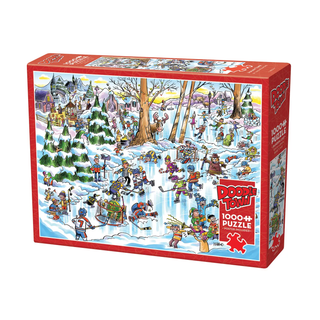 DoodleTown: Hockey Town 1000 Piece Puzzle