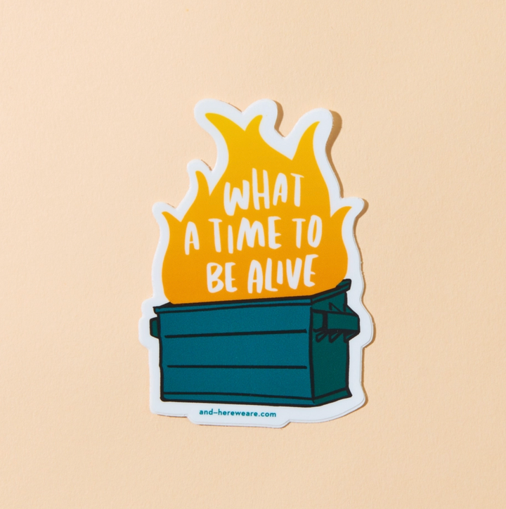 Dumpster Fire Sticker