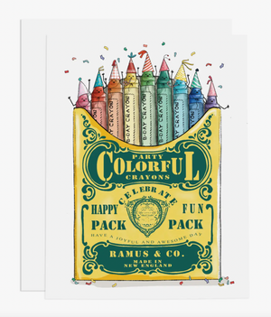 Party Crayons Card - RC5