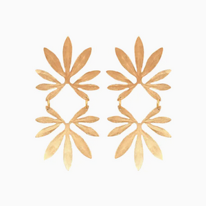 Palmier D'or Brass Earrings