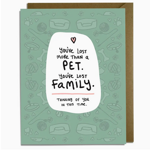 pet family sympathy card - KF3