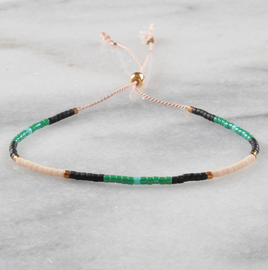 Adjustable Seed Bead Bracelet