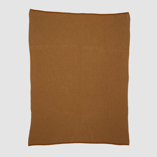 Wool Cardigan Throw Blanket Brown