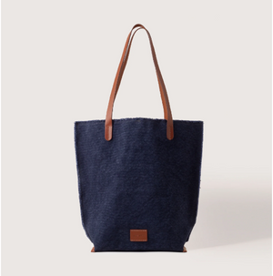 Hana Canvas Tote Bag - Midnight Blue