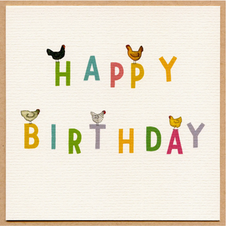 all the chickens birthday card - BM5