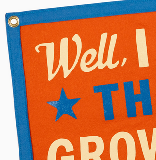 Growing Up Blink-182 Felt Camp Flag