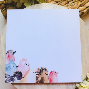 Watercolor Notepad - Birds