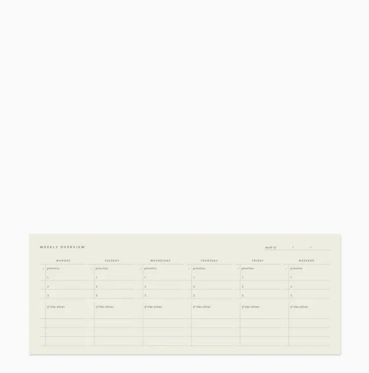 Weekly Keyboard Planner Notepad