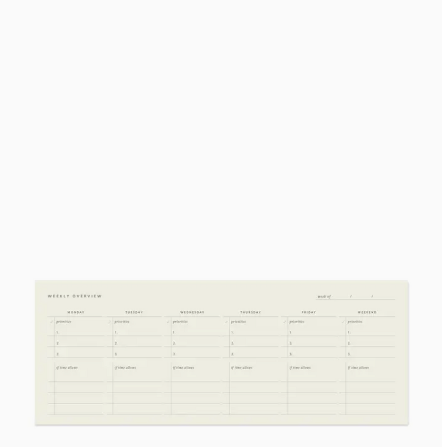 Weekly Keyboard Planner Notepad