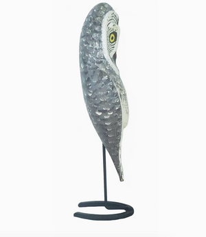 Large Great Gray Owl Statue