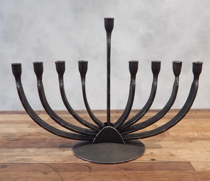 Classic Curve Metal Menorah