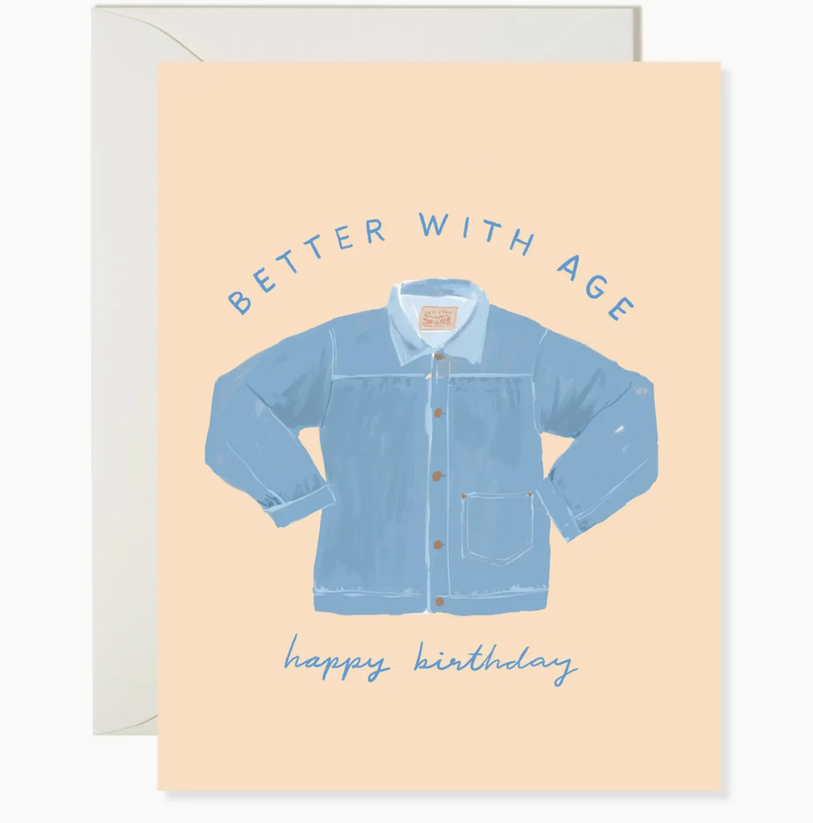 denim birthday card - KS5