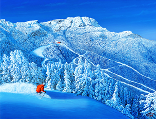 Mt. Mansfield 'The Chin' Matted Print - 16x20