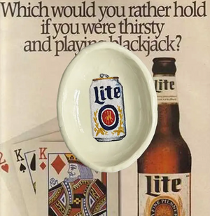 Handmade Polymer Trinket Dish - Miller Lite