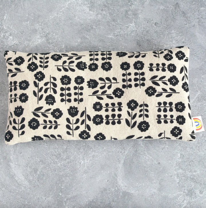 Weighted Lavender Eye Pillow - Japandi Floral Monochrome