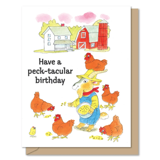 Peck-tacular Birthday Card