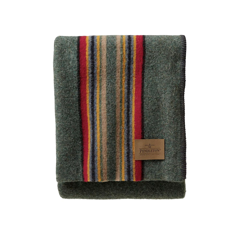 Pendleton Yakima Camp Throw Blanket - Green Heather