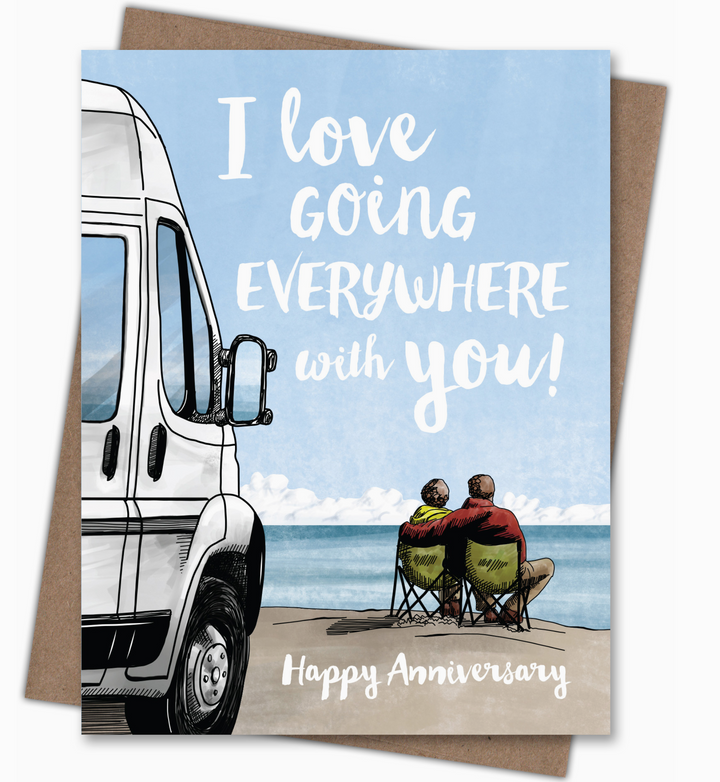 going everywhere anniversary card - WK1