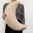 Load image into Gallery viewer, Big Moon Sherpa Fleece Cushion/ Pillow - Beige
