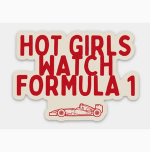 Hot Girls Watch F1 Sticker