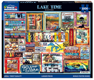 1000 Piece Puzzle Lake Time