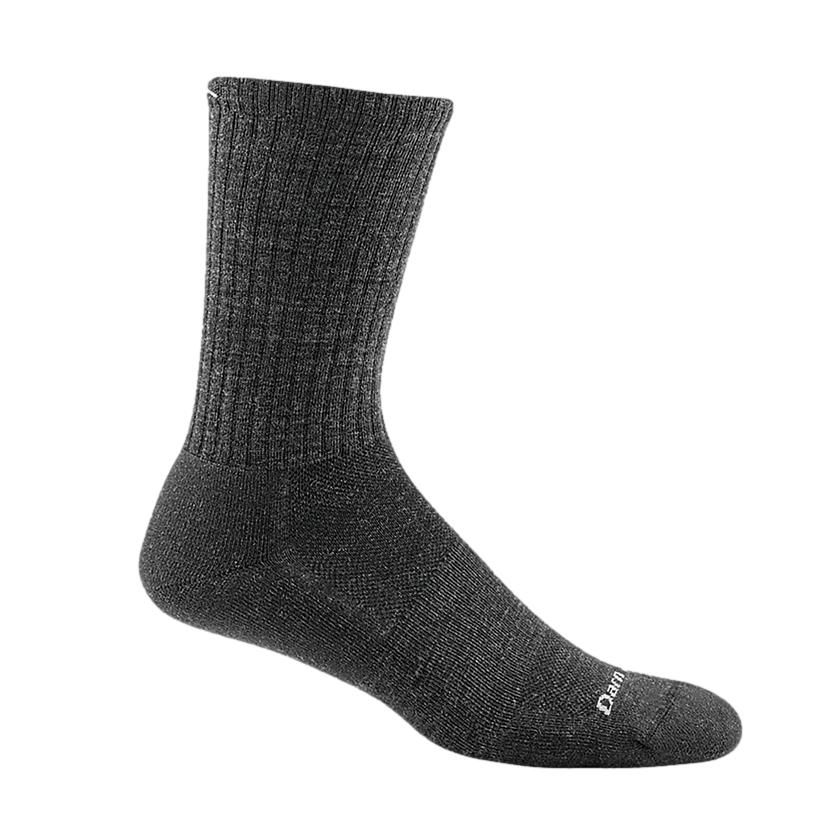 Men's Merino Wool Standard Light Crew Cushion Socks - Charcoal 1680