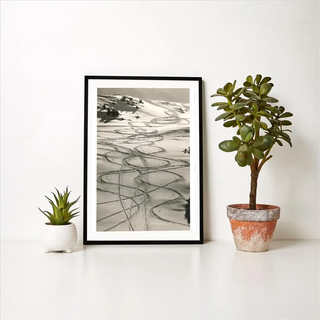 Ski Trails in Snow Print 12.5" x 18"