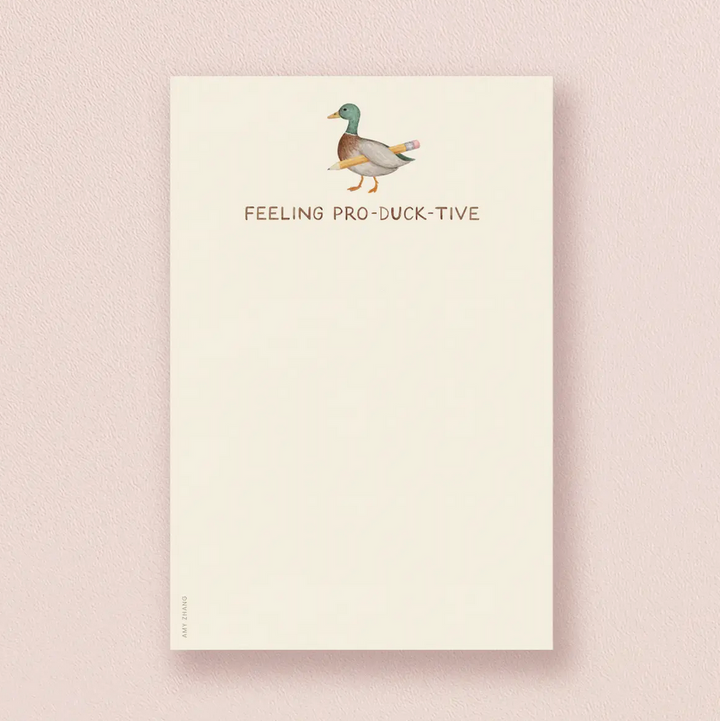 Feeling Productive Duck Notepad