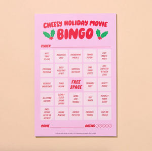 Movie Night Bingo - Cheesy Holiday Movie