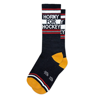 Horny for Hockey Gym Sock