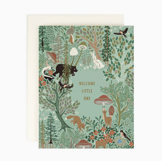 woodland baby card - AH4