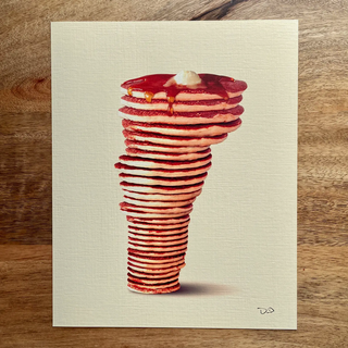 Pancake Stack Art Print - 11x14