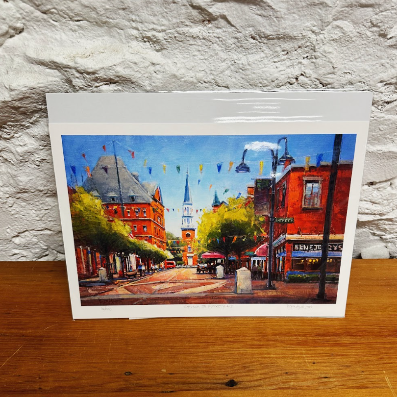 PETER HUNTOON 11X14 PRINT - Church Street Marketplace Summer