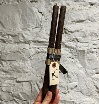 Beeswax Twig Taper Candles - Burnt Amber