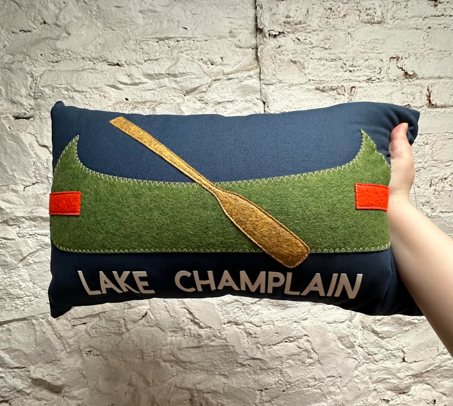 Lake Champlain Canoe Pillow - 14x21