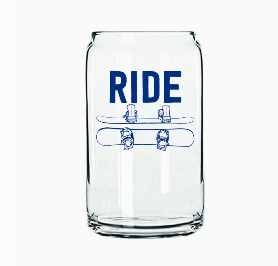 Ride Snowboard Can Glass