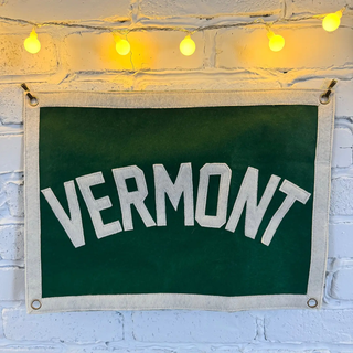 Vintage-Inspired Vermont Wall Pennant