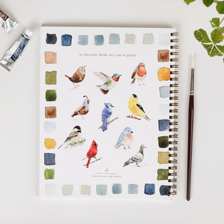 Birds Watercolors Workbook