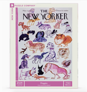 New Yorker Cover Doggies Puzzle - 750 Piece