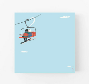 Ski Love Chairlift Notepad