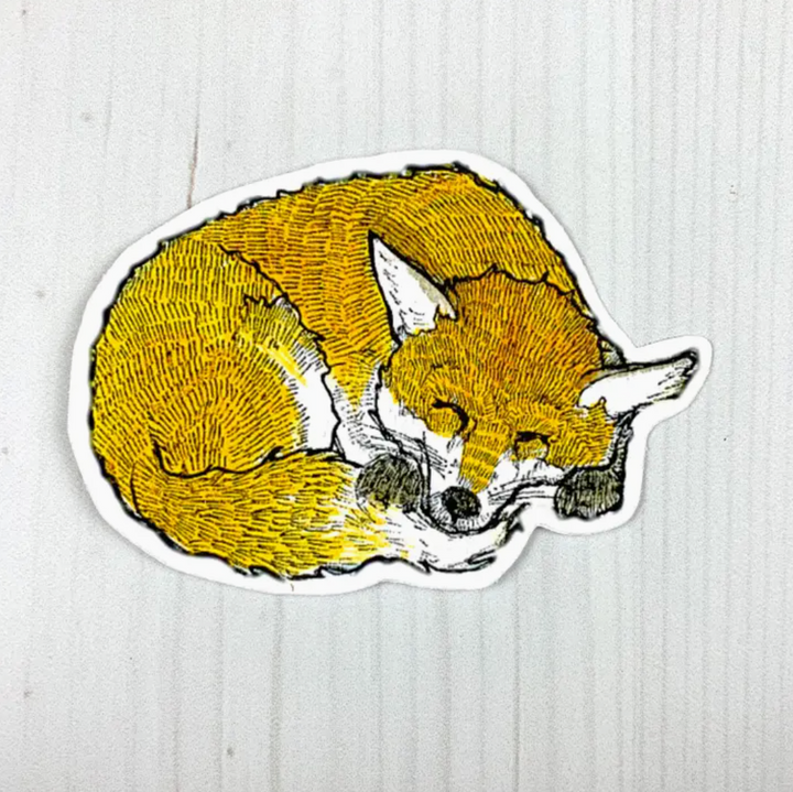 Sleeping Fox Sticker