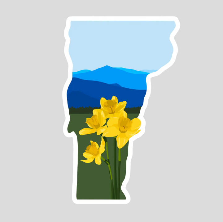 Vermont Spring Sticker