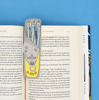 Tinned Fish Die Cut Bookmark