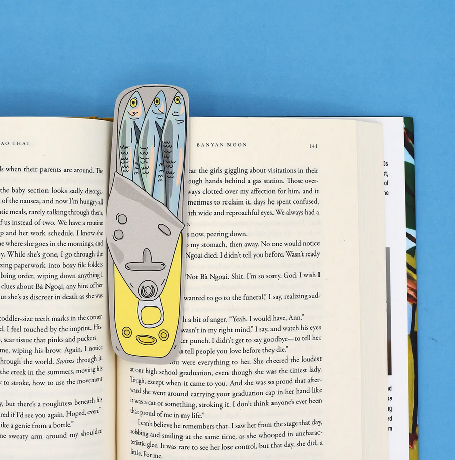 Tinned Fish Die Cut Bookmark