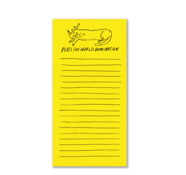 World Domination Cat Notepad